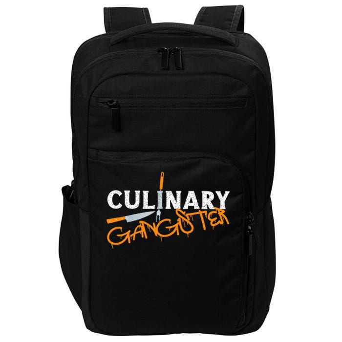 Cooking Cook Gangster Kitchen Chef Culinary Gangster Impact Tech Backpack