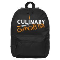 Cooking Cook Gangster Kitchen Chef Culinary Gangster 16 in Basic Backpack