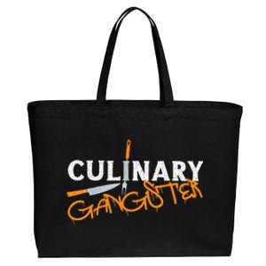 Cooking Cook Gangster Kitchen Chef Culinary Gangster Cotton Canvas Jumbo Tote