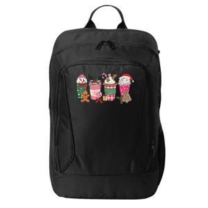 Coffee Christmas Gingerbread Pink Wo Latte Cozy Winter City Backpack