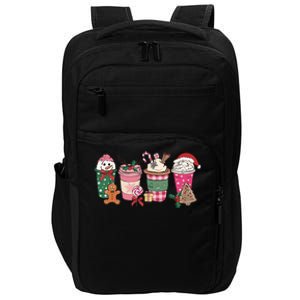 Coffee Christmas Gingerbread Pink Wo Latte Cozy Winter Impact Tech Backpack