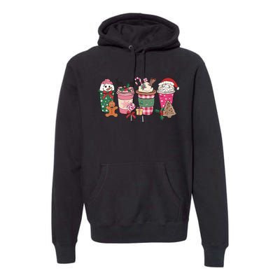 Coffee Christmas Gingerbread Pink Wo Latte Cozy Winter Premium Hoodie