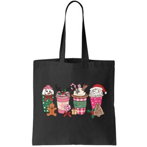 Coffee Christmas Gingerbread Pink Wo Latte Cozy Winter Tote Bag