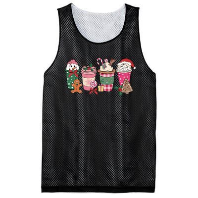 Coffee Christmas Gingerbread Pink Wo Latte Cozy Winter Mesh Reversible Basketball Jersey Tank