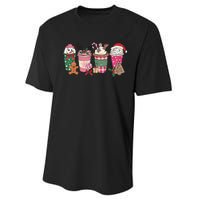 Coffee Christmas Gingerbread Pink Wo Latte Cozy Winter Performance Sprint T-Shirt