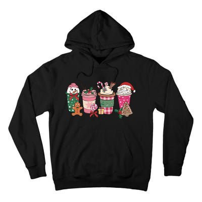 Coffee Christmas Gingerbread Pink Wo Latte Cozy Winter Tall Hoodie