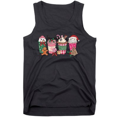 Coffee Christmas Gingerbread Pink Wo Latte Cozy Winter Tank Top