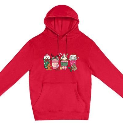 Coffee Christmas Gingerbread Pink Wo Latte Cozy Winter Premium Pullover Hoodie