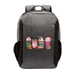 Coffee Christmas Gingerbread Pink Wo Latte Cozy Winter Vector Backpack