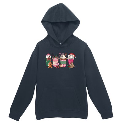 Coffee Christmas Gingerbread Pink Wo Latte Cozy Winter Urban Pullover Hoodie