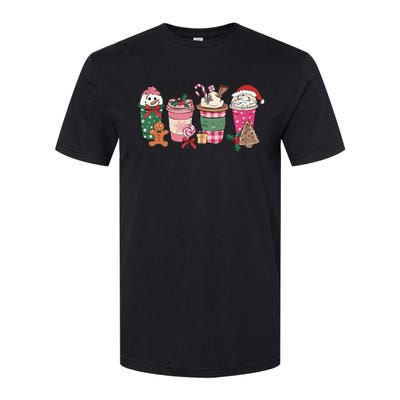 Coffee Christmas Gingerbread Pink Wo Latte Cozy Winter Softstyle CVC T-Shirt