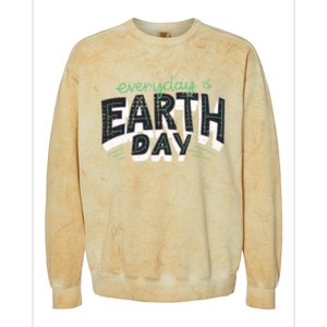 Climate Change Global Warming Everyday Is Earth Day Gift Colorblast Crewneck Sweatshirt