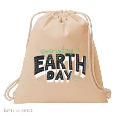 Climate Change Global Warming Everyday Is Earth Day Gift Drawstring Bag