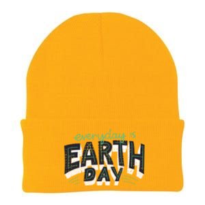 Climate Change Global Warming Everyday Is Earth Day Cool Gift Knit Cap Winter Beanie