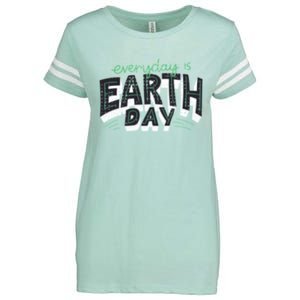 Climate Change Global Warming Everyday Is Earth Day Cool Gift Enza Ladies Jersey Football T-Shirt