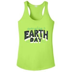 Climate Change Global Warming Everyday Is Earth Day Cool Gift Ladies PosiCharge Competitor Racerback Tank