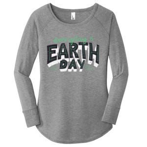 Climate Change Global Warming Everyday Is Earth Day Cool Gift Women's Perfect Tri Tunic Long Sleeve Shirt