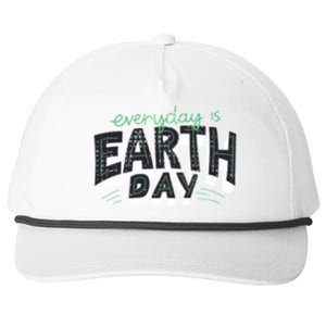 Climate Change Global Warming Everyday Is Earth Day Cool Gift Snapback Five-Panel Rope Hat