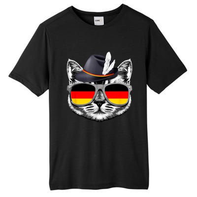 Cute Cat German Flag Oktoberfest Pride Germany Festival Tall Fusion ChromaSoft Performance T-Shirt