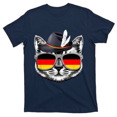 Cute Cat German Flag Oktoberfest Pride Germany Festival T-Shirt