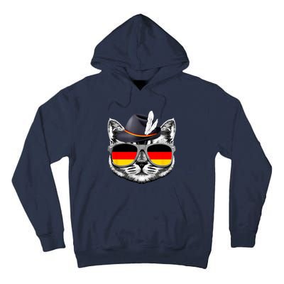 Cute Cat German Flag Oktoberfest Pride Germany Festival Tall Hoodie