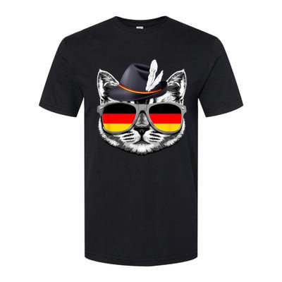 Cute Cat German Flag Oktoberfest Pride Germany Festival Softstyle® CVC T-Shirt