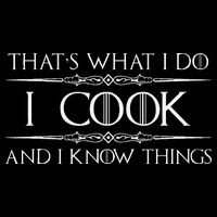 Chef & Cook Gifts I Cook & I Know Things Funny Cooking 16 in Basic Backpack