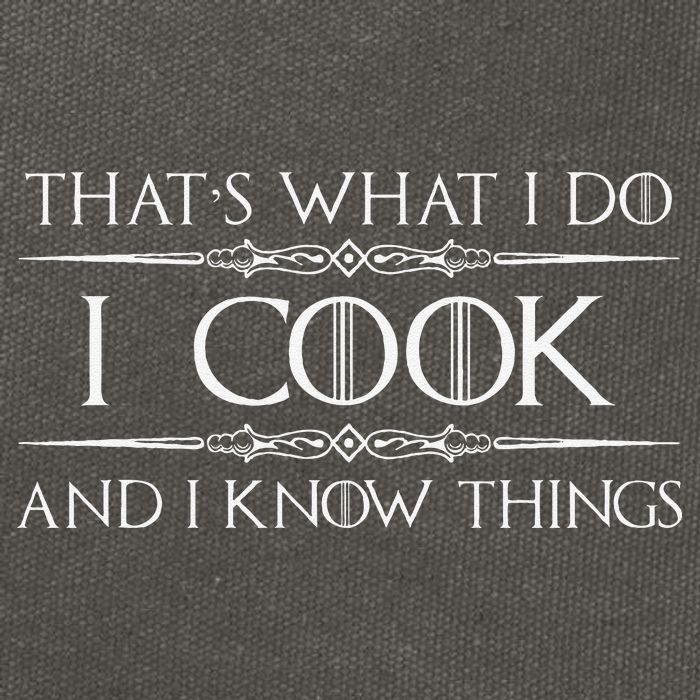 Chef & Cook Gifts I Cook & I Know Things Funny Cooking Cotton Canvas Backpack