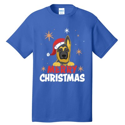 Cute Christmas Ger Shepherd Santa Dog Lovers Merry Xmas Gift Tall T-Shirt