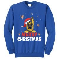 Cute Christmas Ger Shepherd Santa Dog Lovers Merry Xmas Gift Tall Sweatshirt