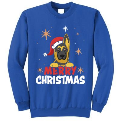 Cute Christmas Ger Shepherd Santa Dog Lovers Merry Xmas Gift Tall Sweatshirt