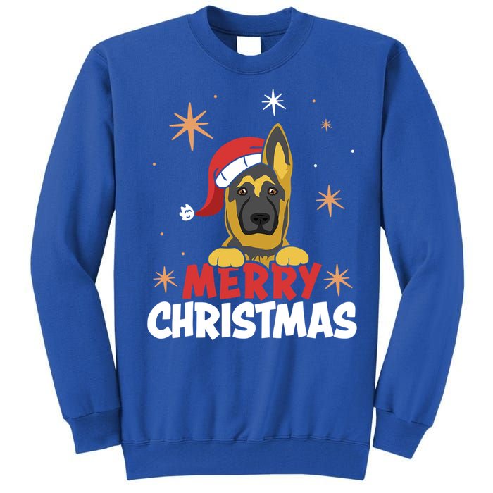 Cute Christmas Ger Shepherd Santa Dog Lovers Merry Xmas Gift Tall Sweatshirt