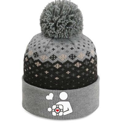 Companion Cube Gaming Portal Nerd Gamer The Baniff Cuffed Pom Beanie