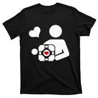 Companion Cube Gaming Portal Nerd Gamer T-Shirt