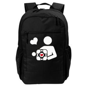 Companion Cube Gaming Portal Nerd Gamer Daily Commute Backpack