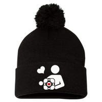 Companion Cube Gaming Portal Nerd Gamer Pom Pom 12in Knit Beanie