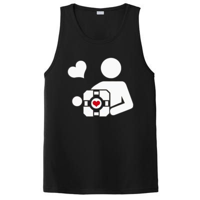 Companion Cube Gaming Portal Nerd Gamer PosiCharge Competitor Tank