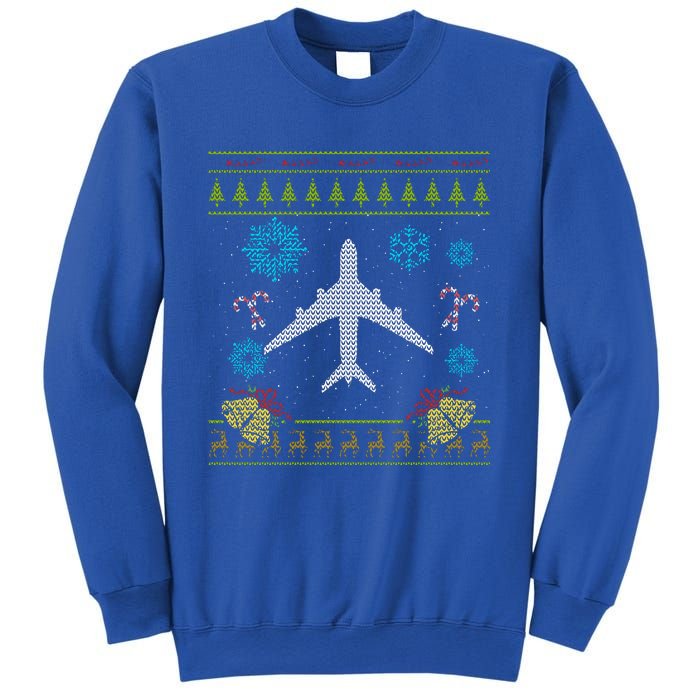 Christmas Cute Gift Airplane Pilot Christmas Ugly Sweatshirt