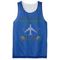 Christmas Cute Gift Airplane Pilot Christmas Ugly Mesh Reversible Basketball Jersey Tank