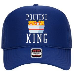 Cheese Curds Gravy Mix Canada Poutine Gift High Crown Mesh Back Trucker Hat