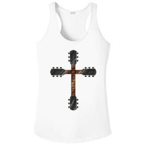 Cool Christian Guitar Cross Funny Musician Guitarist Gift Ladies PosiCharge Competitor Racerback Tank