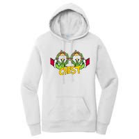 Christmas Chest Grinchmas Holiday Season Funny Boobs Women's Pullover Hoodie