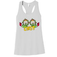 Christmas Chest Grinchmas Holiday Season Funny Boobs Women's Racerback Tank