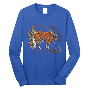 Cow Christmas Giddy Up Jingle Horse Pick Up Your Feet Gift Long Sleeve Shirt