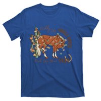 Cow Christmas Giddy Up Jingle Horse Pick Up Your Feet Gift T-Shirt