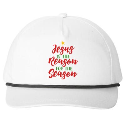 Christian Christmas Gift Jesus Is The Reason For The Season Gift Snapback Five-Panel Rope Hat