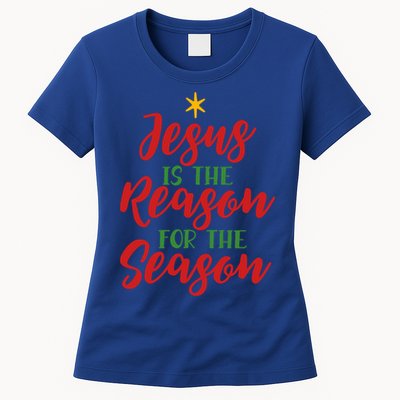 Christian Christmas Gift Jesus Is The Reason For The Season Gift Womens T-Shirt