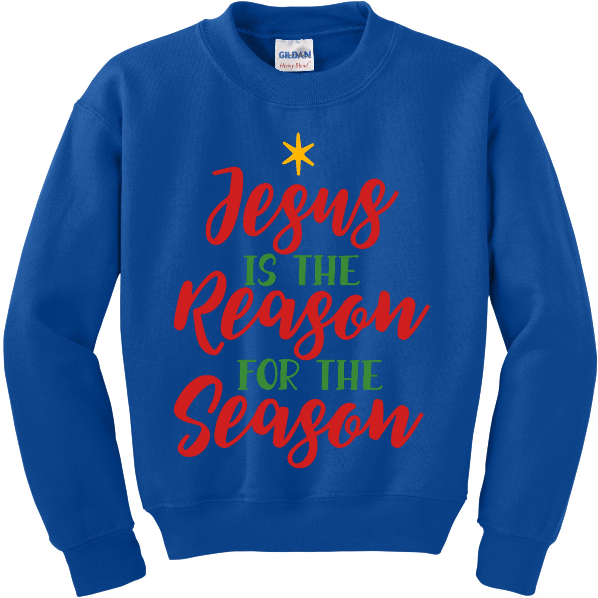 Christian Christmas Gift Jesus Is The Reason For The Season Gift Kids Sweatshirt