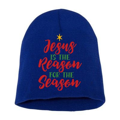 Christian Christmas Gift Jesus Is The Reason For The Season Gift Short Acrylic Beanie