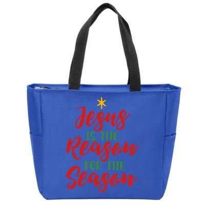Christian Christmas Gift Jesus Is The Reason For The Season Gift Zip Tote Bag